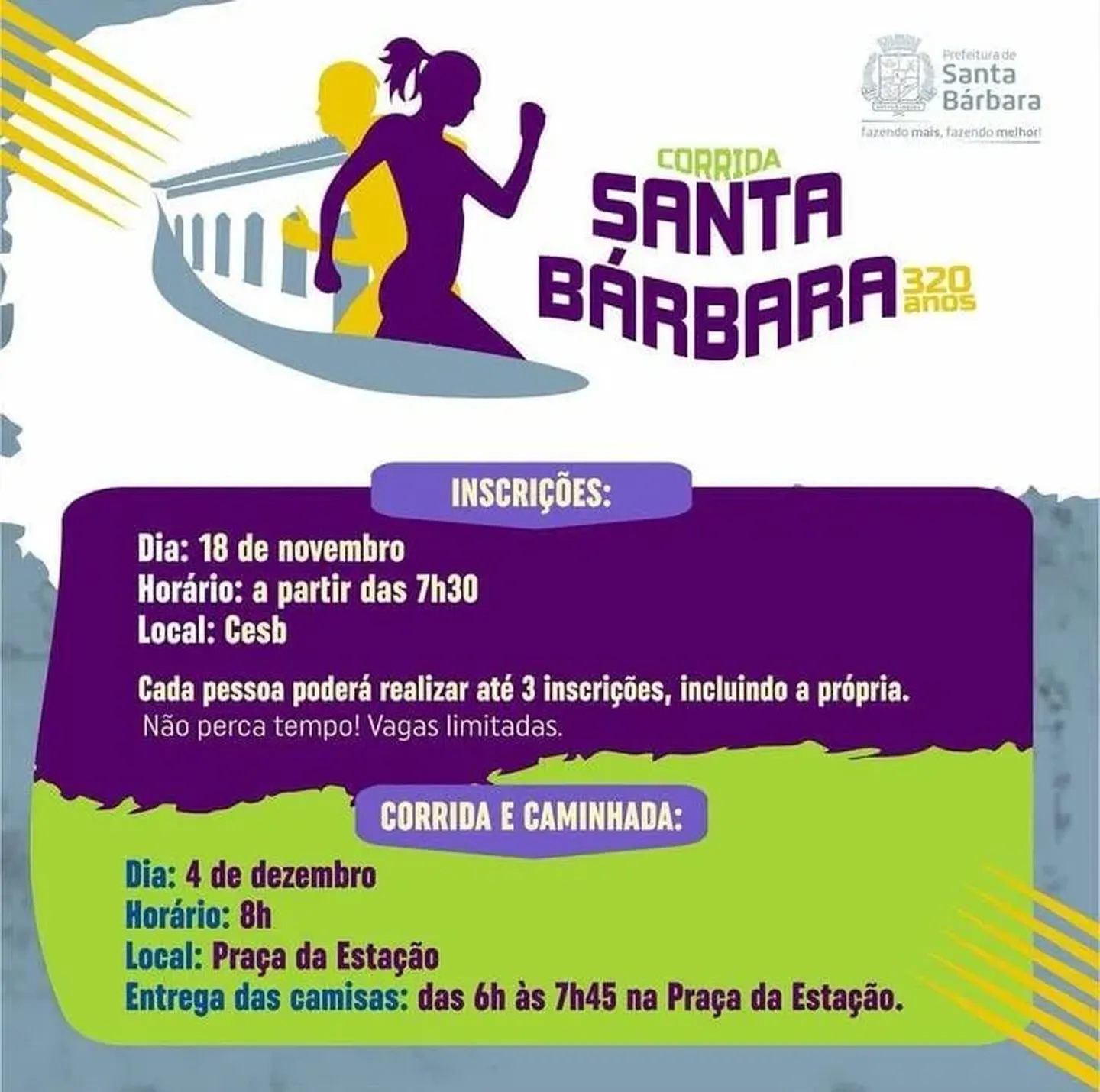 Corrida Santa Bárbara 320 anos