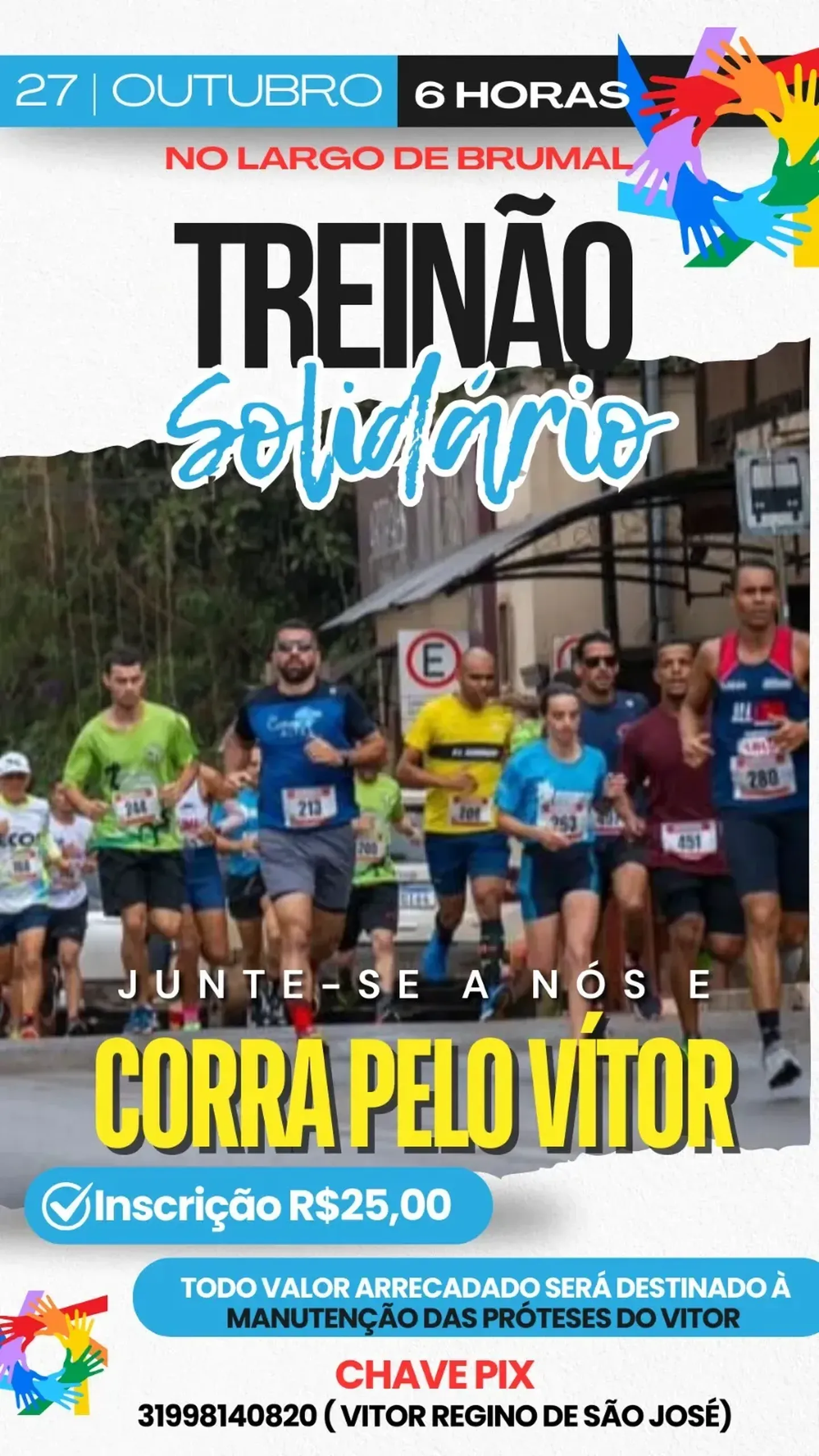 Treinão Solidário - Corra pelo Vítor