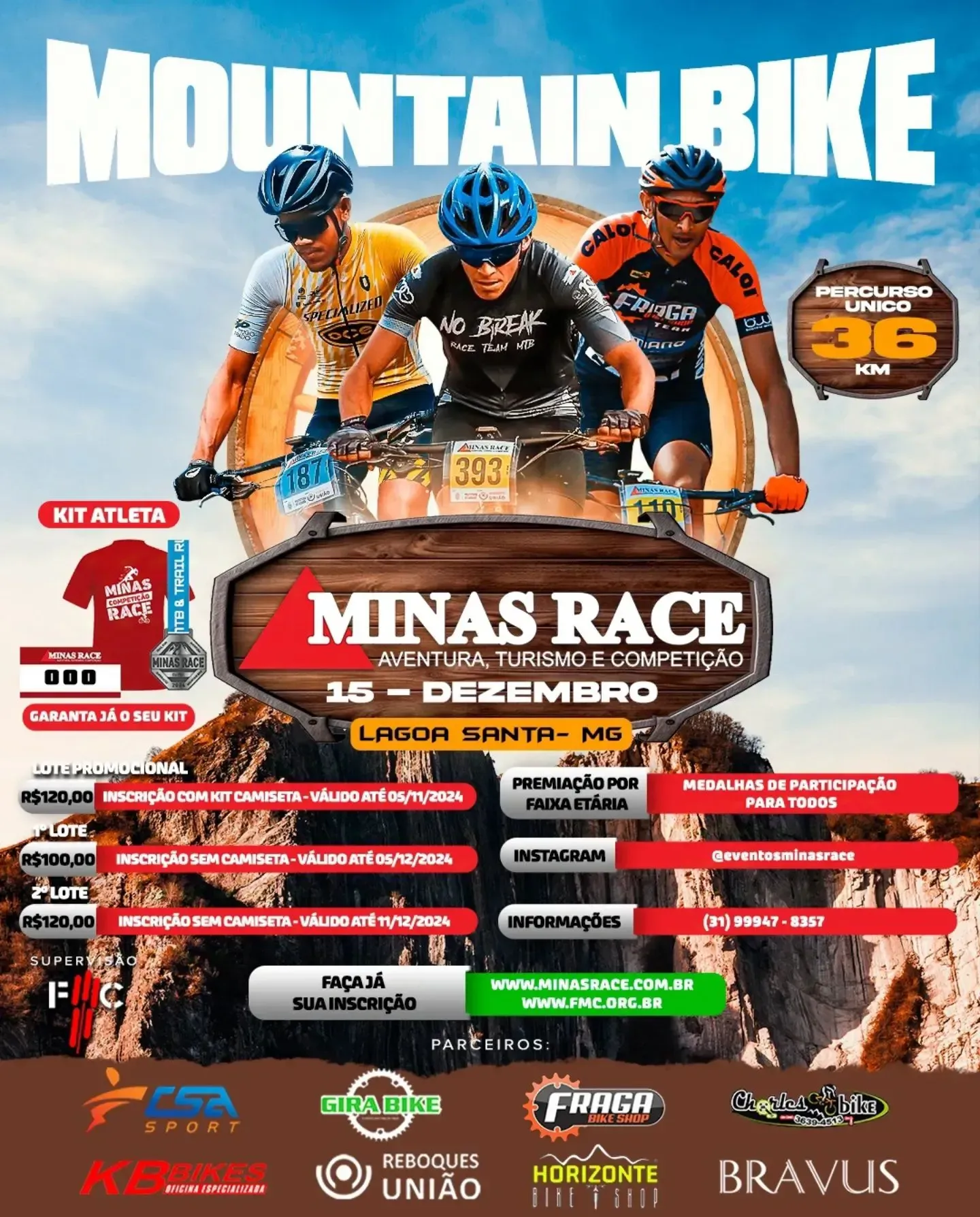 Minas Race de Mountain Bike MTB - Lagoa Santa – 2024