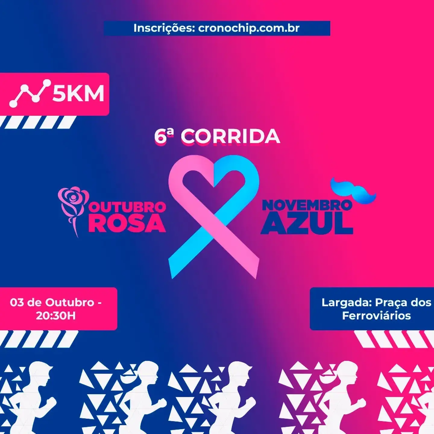 6ª Corrida Outubro Rosa Novembro Azul Night Run Mariana - 2024
